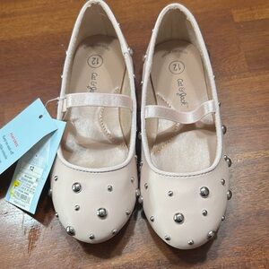 Cat & Jack Light Pink Studded Kids Dress Shoes